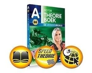 Motor Theoriepakket Online Hi-Speed theoriecursus 3 maanden leren en 5 uur oefenen met theorieboek Rijbewijs A - Vekabest