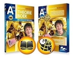 Bromfiets Theoriepakket XL Online Hi-Speed theoriecursus 3 maanden leren en 10 uur oefenen met theorieboek Rijbewijs AM - Vekabest