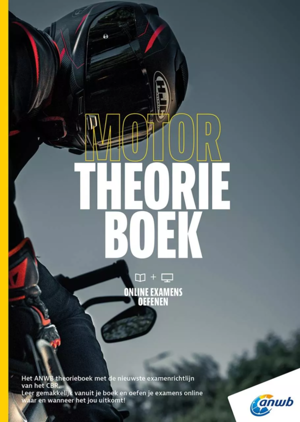 Motor Theorieboek + online examens oefenen Rijbewijs A - ANWB